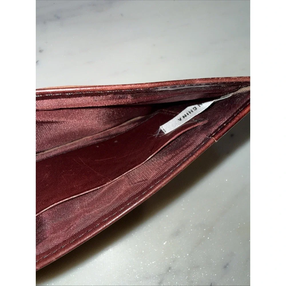 Carlo Amboldi Calfskin Leather Brown‎ Wallet 6x3.5